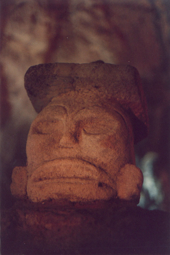 a maya sculpture